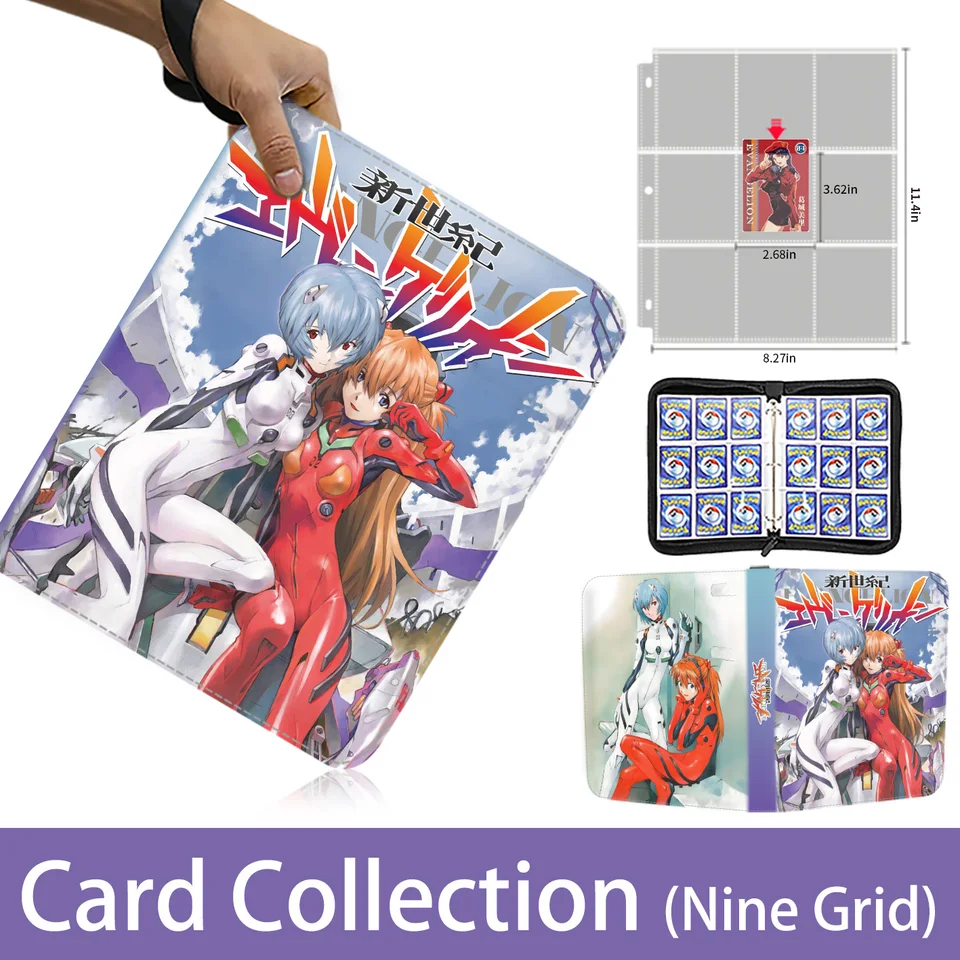 Neon Genesis EvangelCard Binder 9 Pocket Trading Card Holder Anime