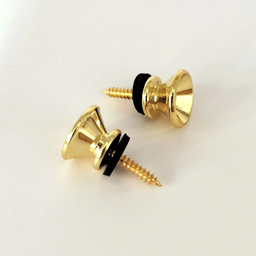 2set Guitar Strap Lock Locking Pegs Pin Metal End Strap Button for Acoustic Classical Electric Bass Guitar Ukulele Guitarra Part