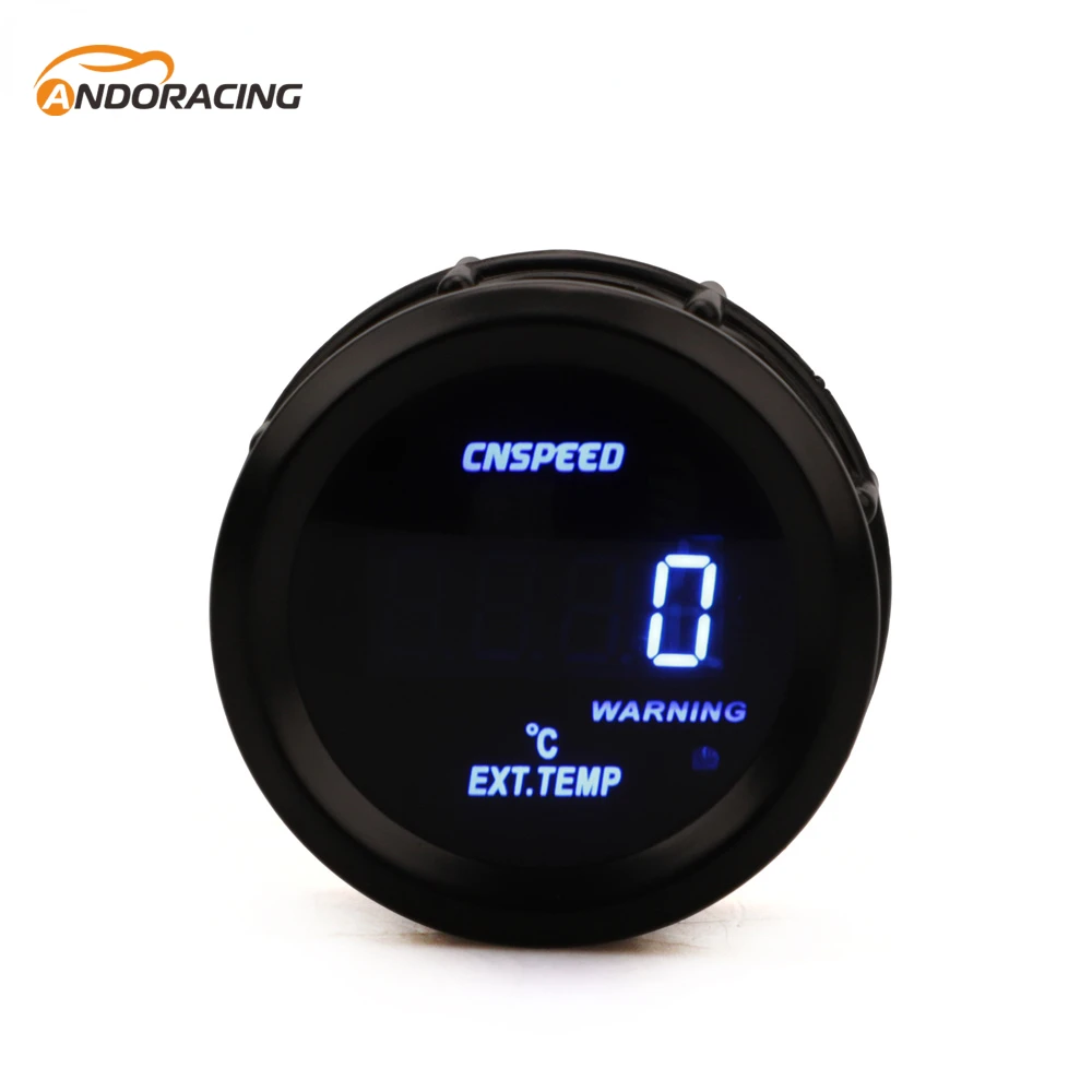 Digital Thermometer Exhaust Gas Temperature Gauge Digital Exhaust Gas Temp Gauge Blue Led EGT EXT Car Meter With Sensor