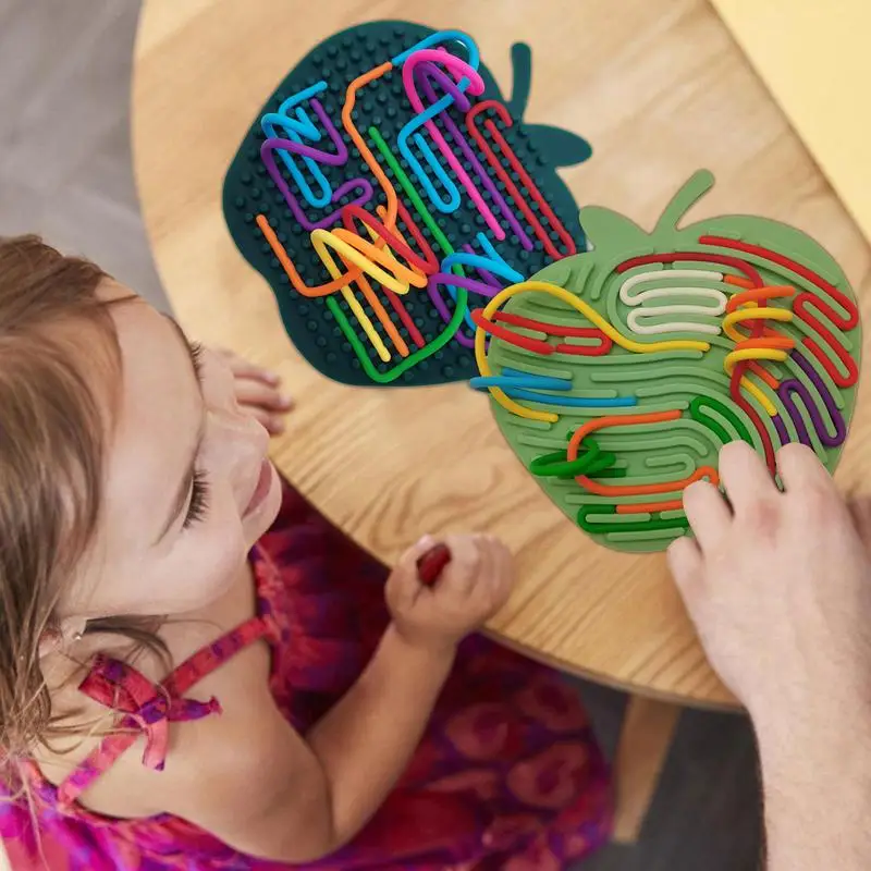 

Toddlers Sensory Activity Boards Educational Toy For Motor Skills,Learning Board Portable Sensory Toy Quiet Activity Board
