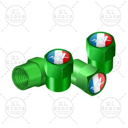 Alpine Logo 4 - Piece Metal Car Valve Caps (J)