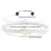 97774-de8a64.jpg Bracelet en corde tressée fait main, turquoise naturelle, croix de Jésus, bracelet réglable pour homme, femme, couple, bijoux religieux porte-bonheur, cadeau