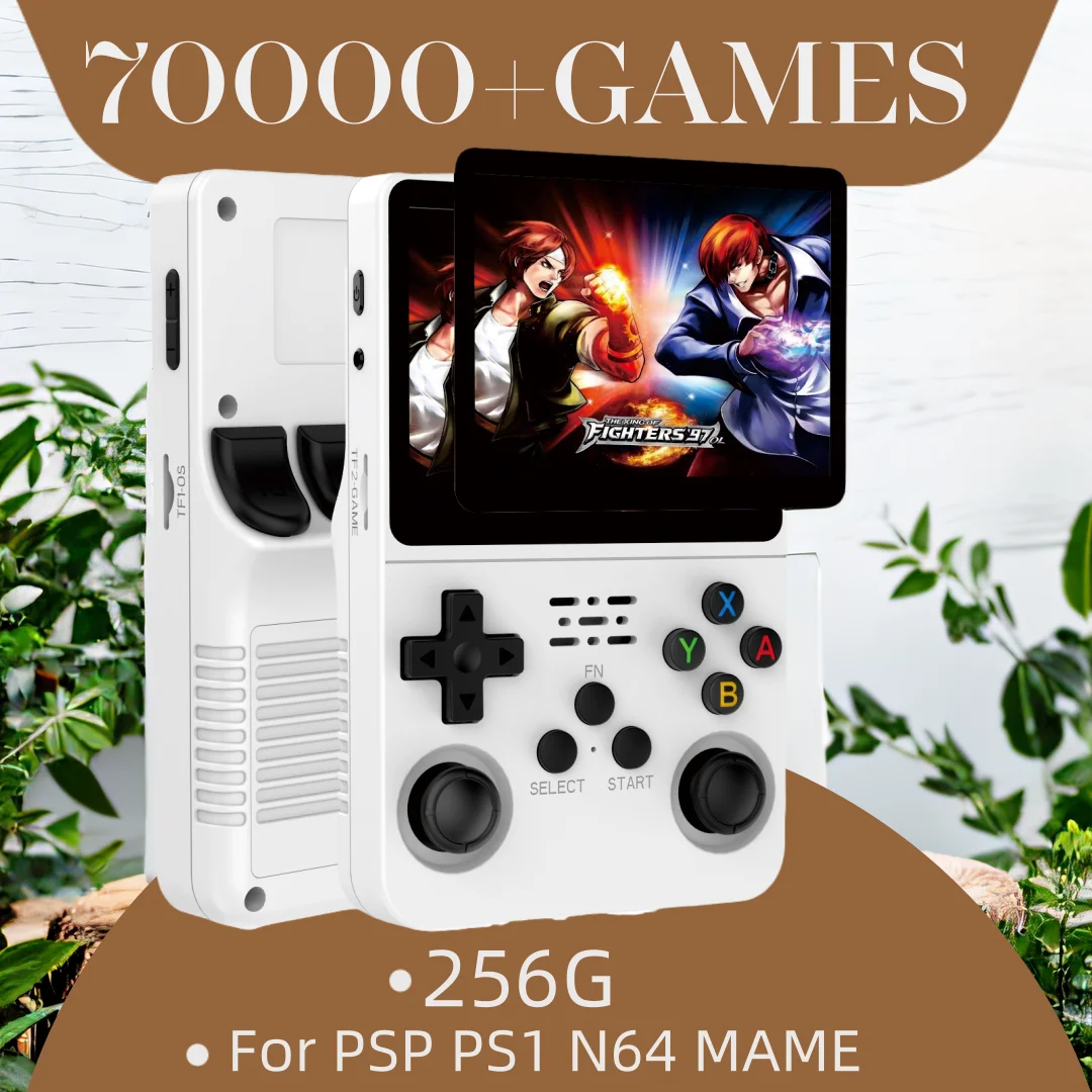 Console Di Gioco Portatile 256G 70000 + Giochi Retro Arcade R36S Schermo Ips Portatile Da 3.5 "Per Psp Ps1 N64 Regali Di Natale Per Bambini