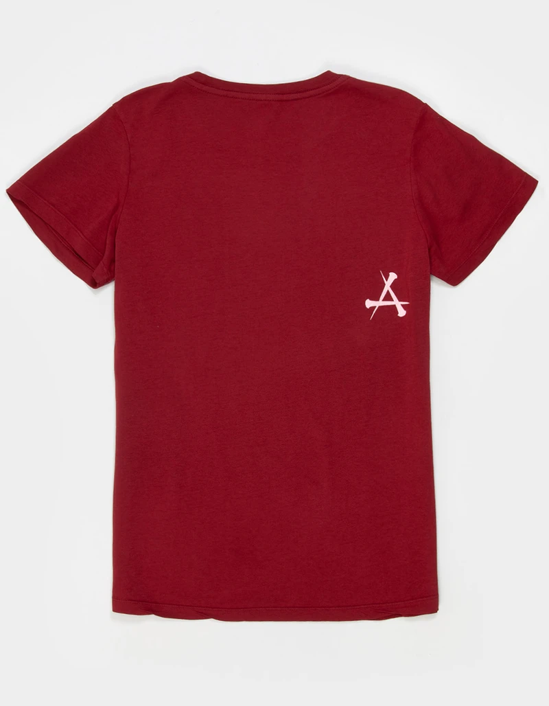 2000s affliction American Retro T shirt Women Red Cotton Round Neck Washed Shirt Hip Hop Couple American Wear Goth T Shirts 6