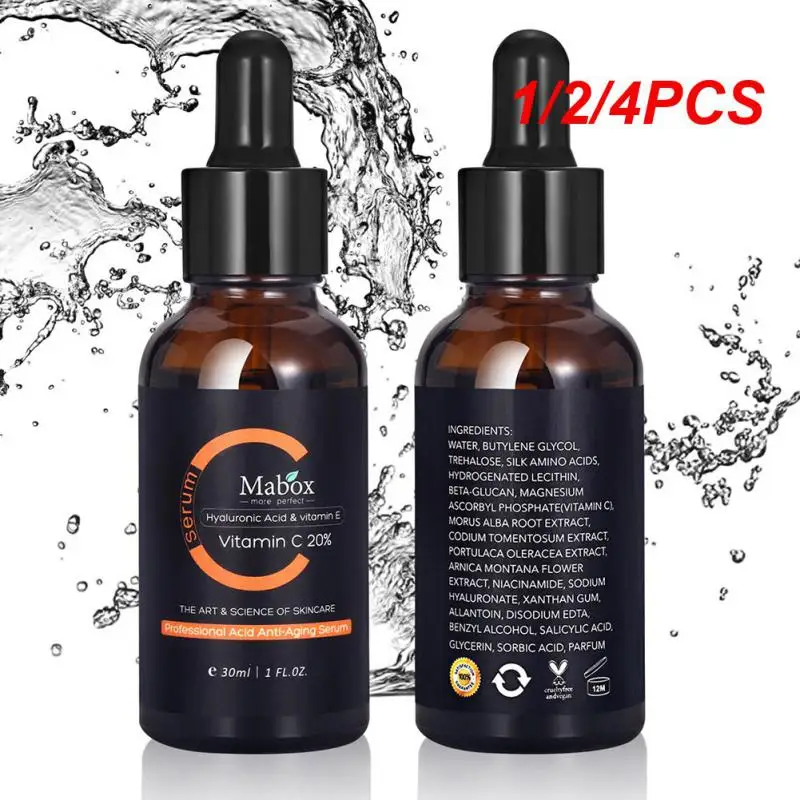 

1/2/4PCS Anti Wrinkle Vitamin C Serum Anti-aging Whitening VC Facial Serum With Hyaluronic Acid Fade Dark Remove Freckle Skin