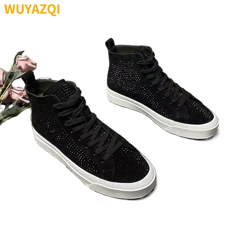 

WUYAZQI Stylish Men's Vulcanize Shoes Breathable Casual Men's Outdoor Walking Footwear