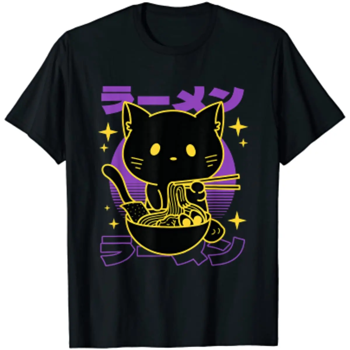 

Ramen Cat Cartoon Men Women T-Shirt Casual Cotton Daily Four Seasons Tees Streetwear Oversized T Shirt Summer Mens T Shirts