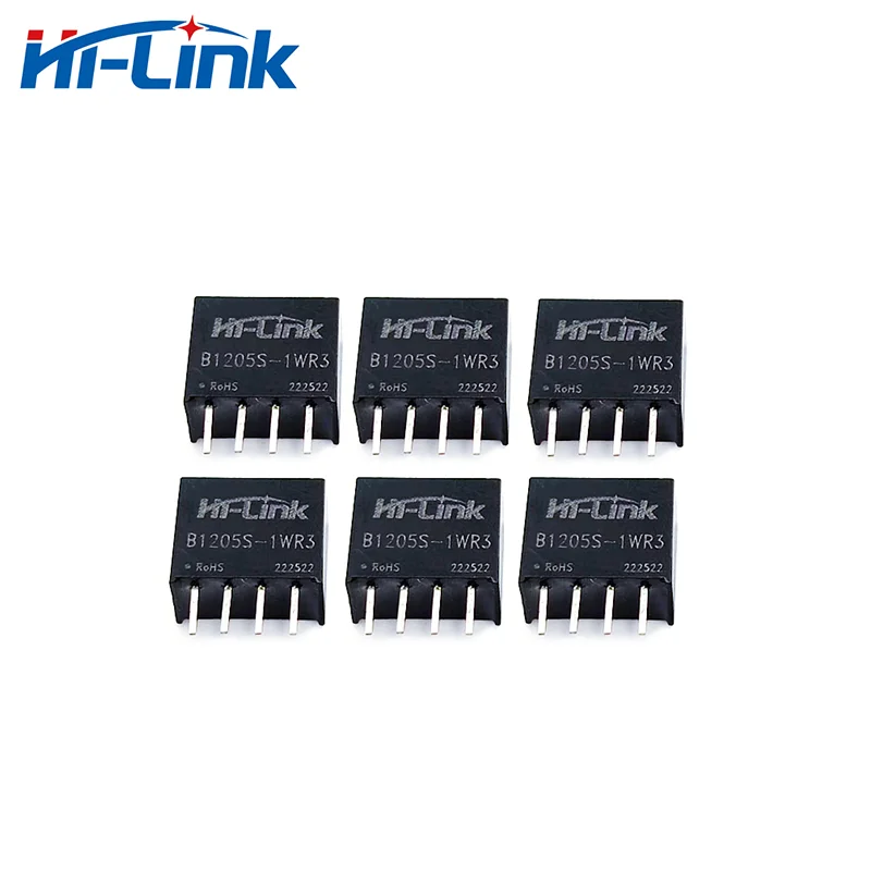 Hi-Link DC DC Converter UL/CE/Rohs 10pcs/lot 1W 5V 0.2A Output B1205S-1WR3 12V to 5V Switching Power Supply Module