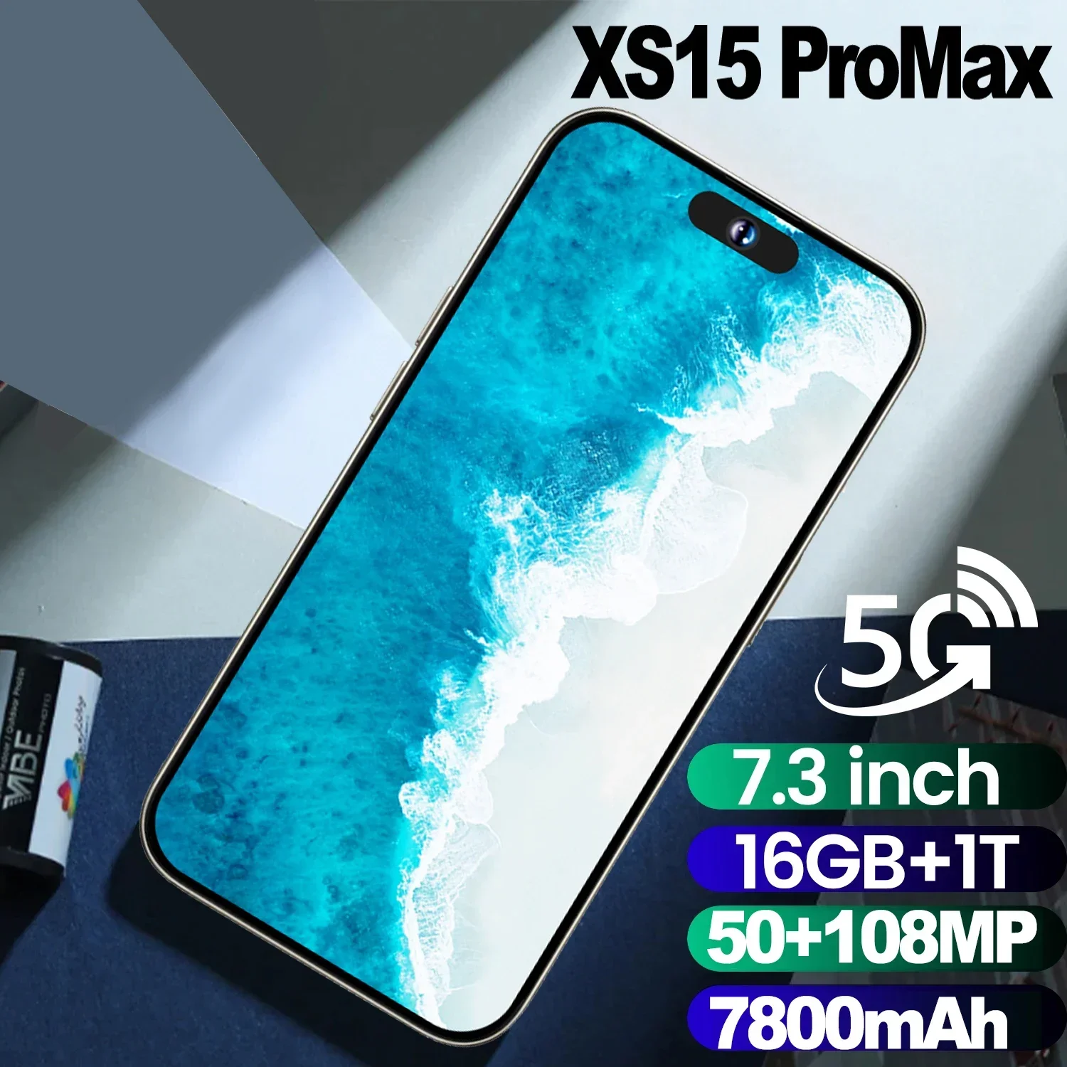 

Original For Brand Smartphone 7.3 inch New XS15 Pro Max Full Screen 4G 5G Cell Phone 7800mAh Mobile Phones Global Version