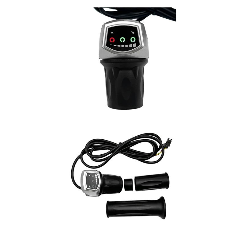 Quality 118DX Half Handlebar Accelerator SM Plug Left/Right Handle For E-Bike Half Twist Throttle Electric Scooter Bike