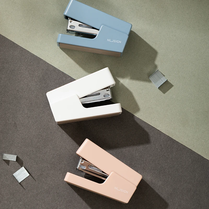 Deli Office Mini Stapler With Staples Paper Binding Tools Mini Stapler Staples Paper Binder Stationery Office Binding Tools push stapler mini stapler set hand stapler