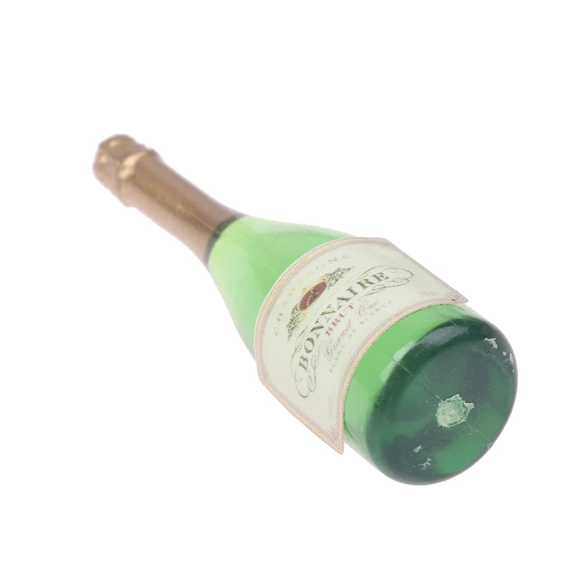 Neue 2Pcs Puppenhaus Miniatur Glasförmige Champagner Flaschen Glas Schnaps Flaschen Mini Wein Trinken Für Barbies Blyth Puppen Küche spielzeug – Detail 4