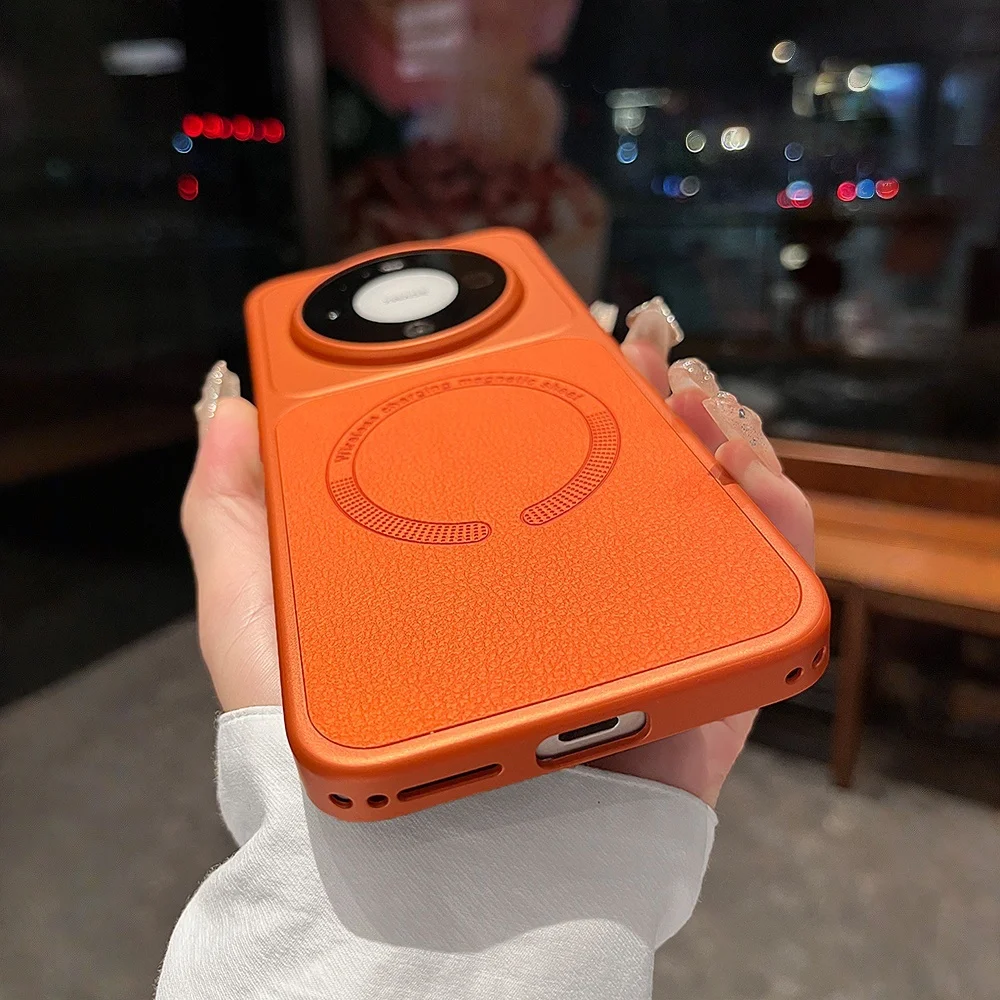 Leather Texture Magnetic Smartphone Case - Universal Fit Cover