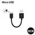 20CM Black Micro USB