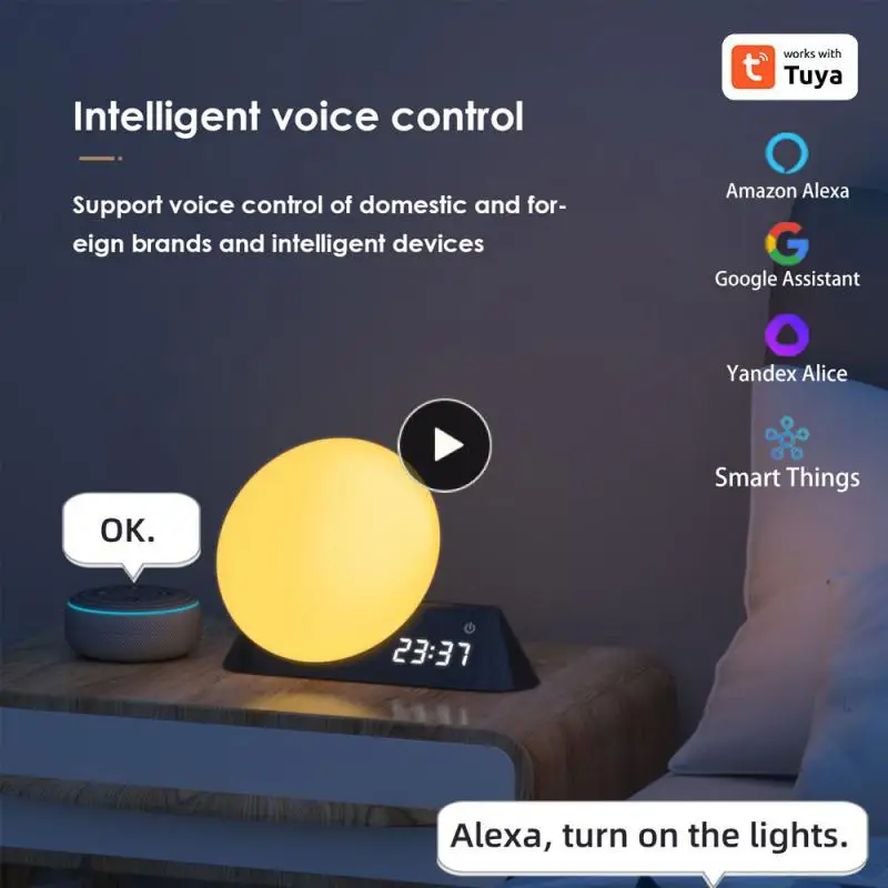 

Смарт-будильник TUYA, режим сна, с будильником