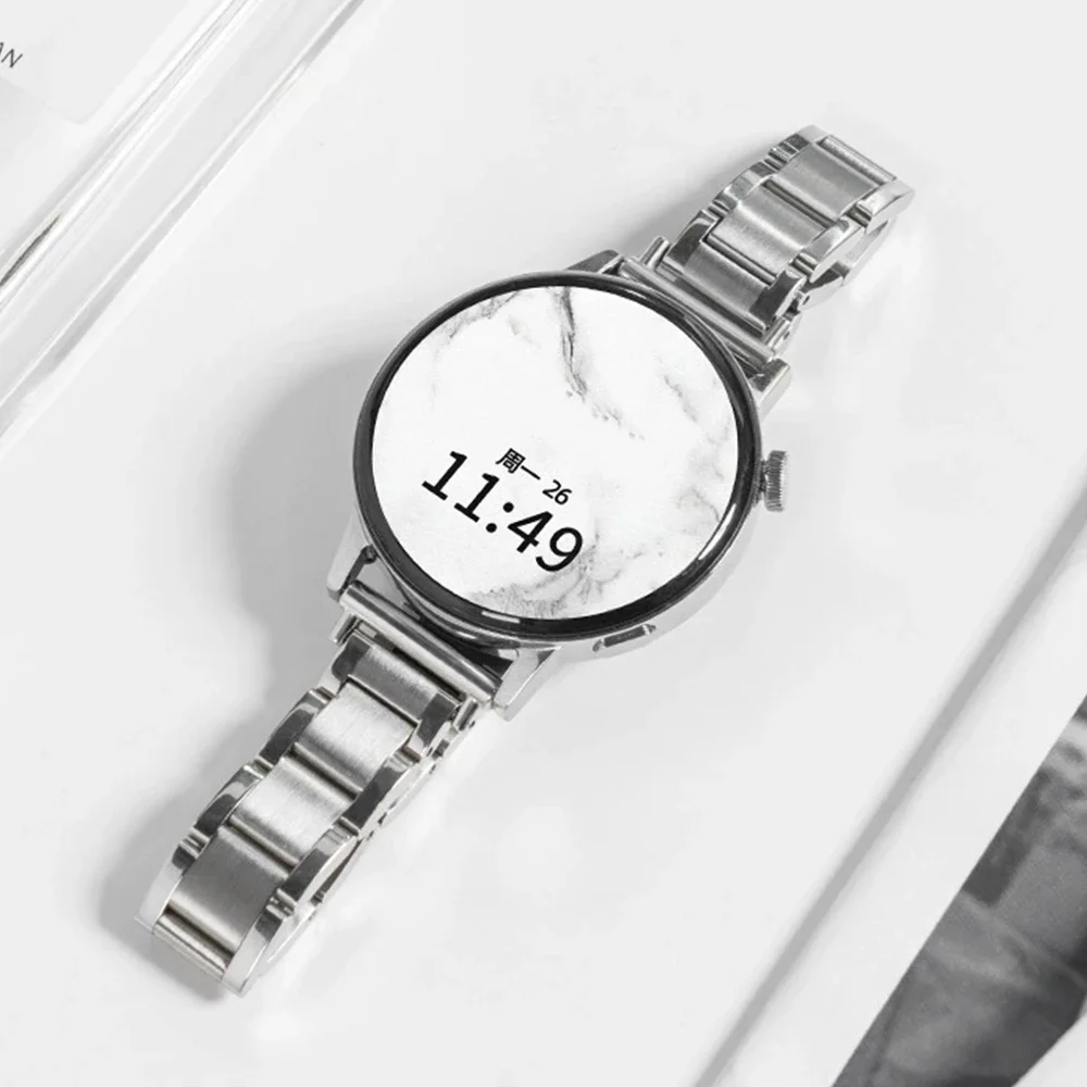 Luxury Women's Stainless Steel Watch Band, 18-22mm Adjustable Strap