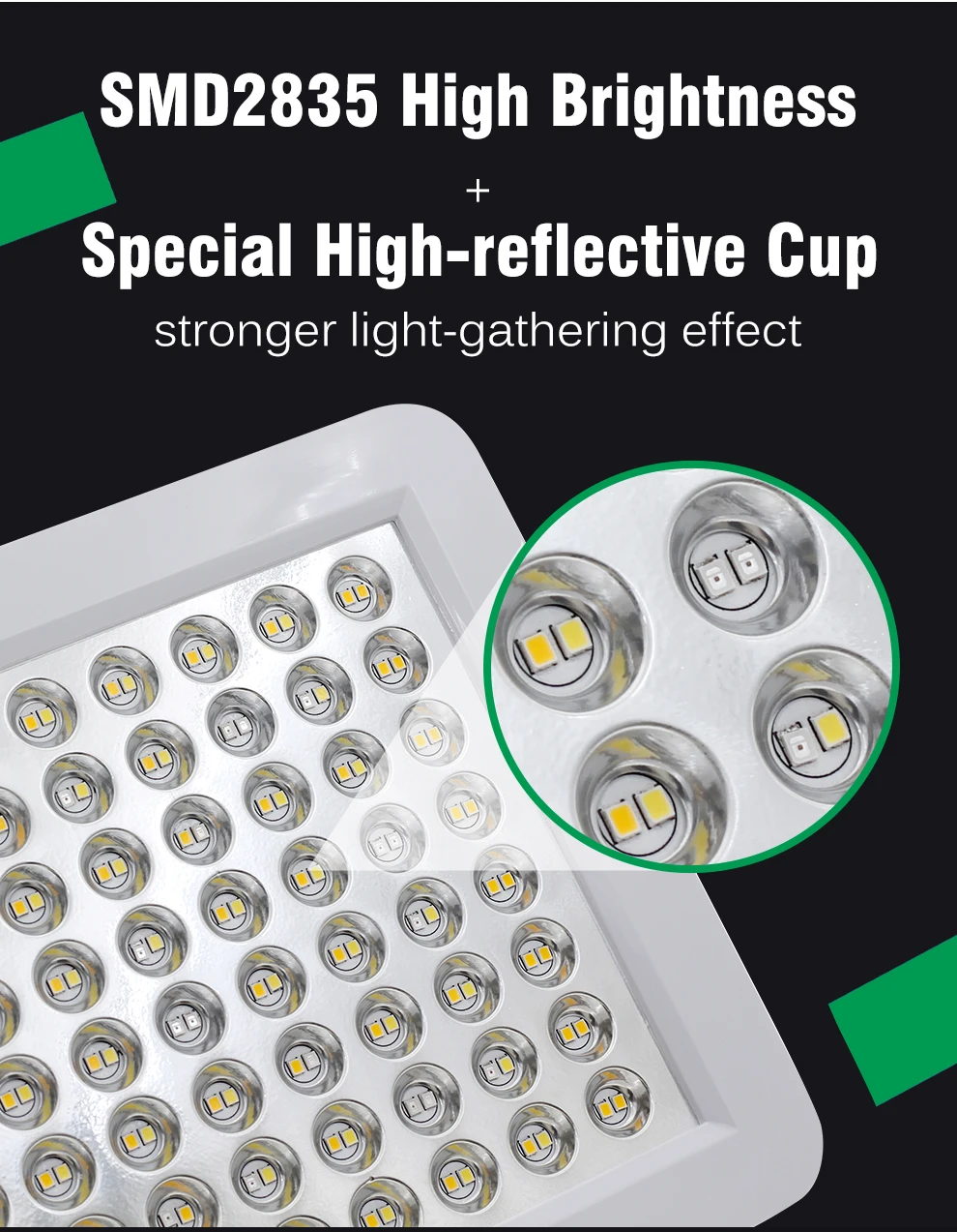 Description Picture 6 of item45W 90W Full Spectrum LED Grow Light UV&IR Chips Growing Lamps with Veg Bloom Double Switch For Indoor Plants Flower Seedling