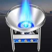 Stainless Steel Large Pot Stove Commercial Banquet Gas Stove High Pressure Fierce Fire Stove Single Cooktop Liquefied Gas Cooker 1