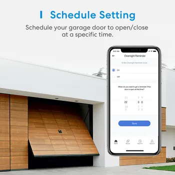 Meross HomeKit Smart WiFi Garage Door Opener WiFi Sensors Controller Remote Control Support Alexa Google Assistant SmartThings 3
