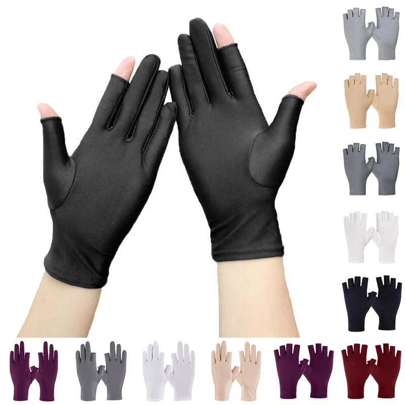 

Summer Outdoor Breathable Gloves Women Fingerless Gloves Sun Protection Protection Driving Gloves Summer Outdoor Glove