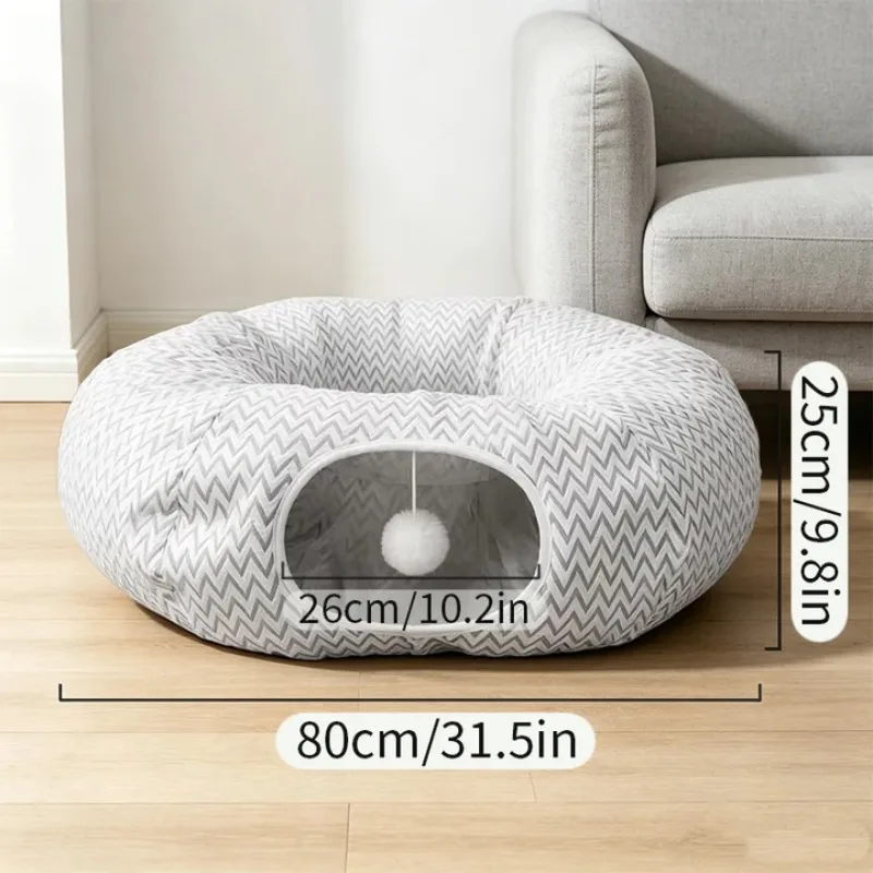 Summer Cooling Cat Tunnel For Multiple Pets Foldable And Portable_voghion.com