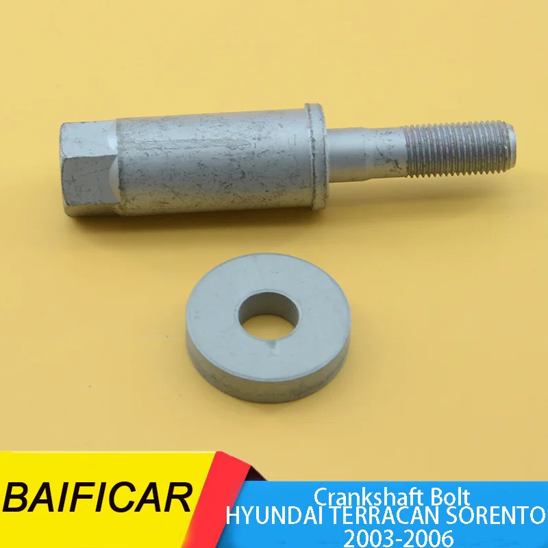 Baificar Genuine Engine Damper Crankshaft Bolt 23127-39801 2312739801 For HYUNDAI TERRACAN SORENTO 2003-2006 crankshaft oil seal