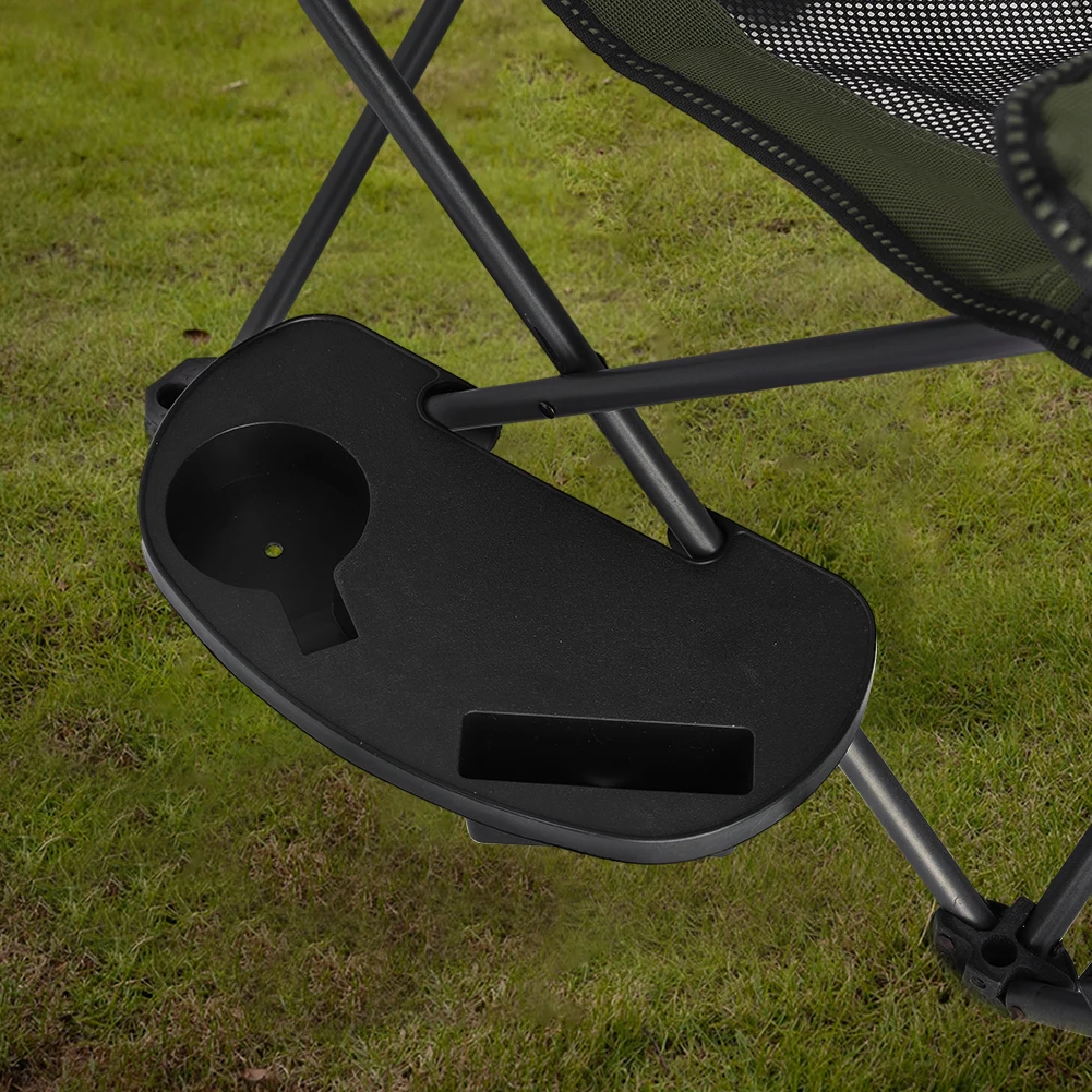 Tablette latérale universelle pour fauteuil de pêche avec emplacement téléphone et rangements