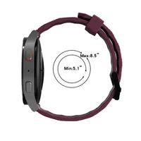 Bracelet de montre sport en silicone pour homme, étanche, caoutchouc de plongée, bracelet de football, bracelet Mars, noir, accessoires, 20mm, 22mm 3