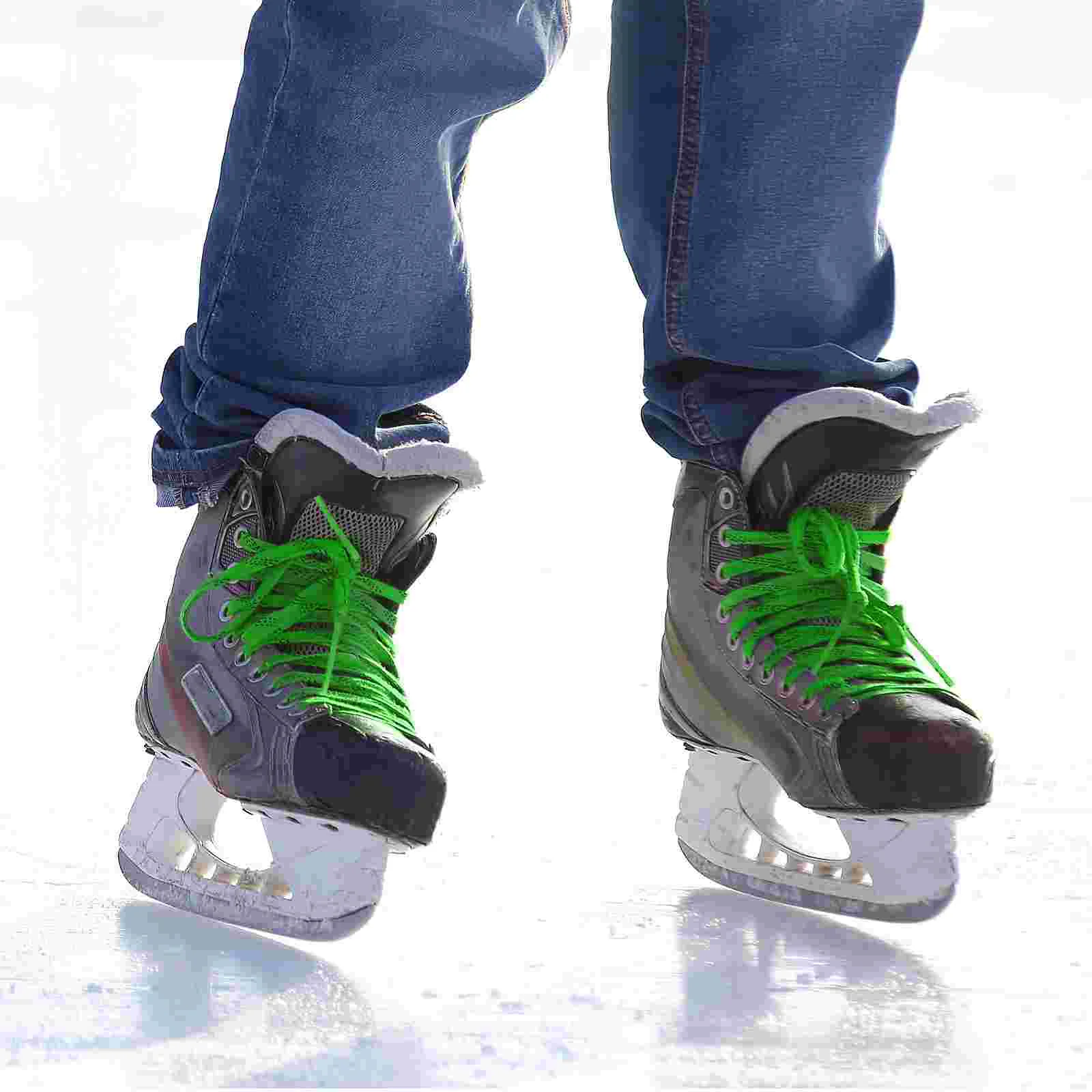 

Ice Hockey Waxed Skate Laces 96inch Dual Layer Braid Reinforced Tips For Hockey Skate Shoe Lace Hockey Ski Shoelaces