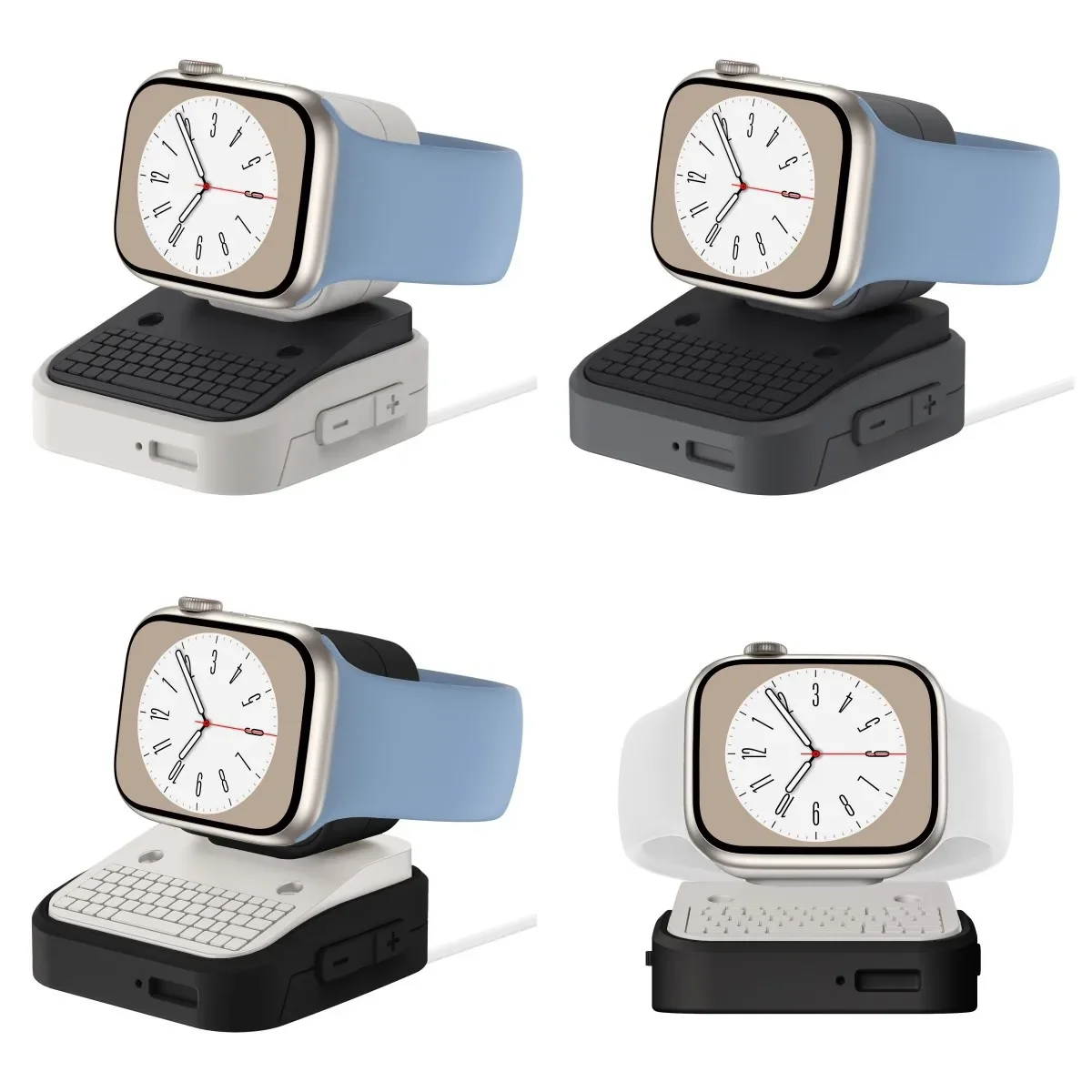 Silicone Charger Dock Holder for Apple Watch Charging Stand Storage Seat for iWatch Ultra 3 2 49mm 45mm 41mm Series 10 9 8 7 6 5 apple watch charger stand apple watch charging bracket