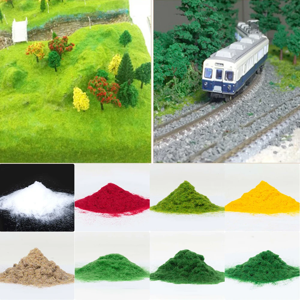 Model Railway Nylon Artificial Grass Model Tree Grass Powder Diorama Lawn 5  mm