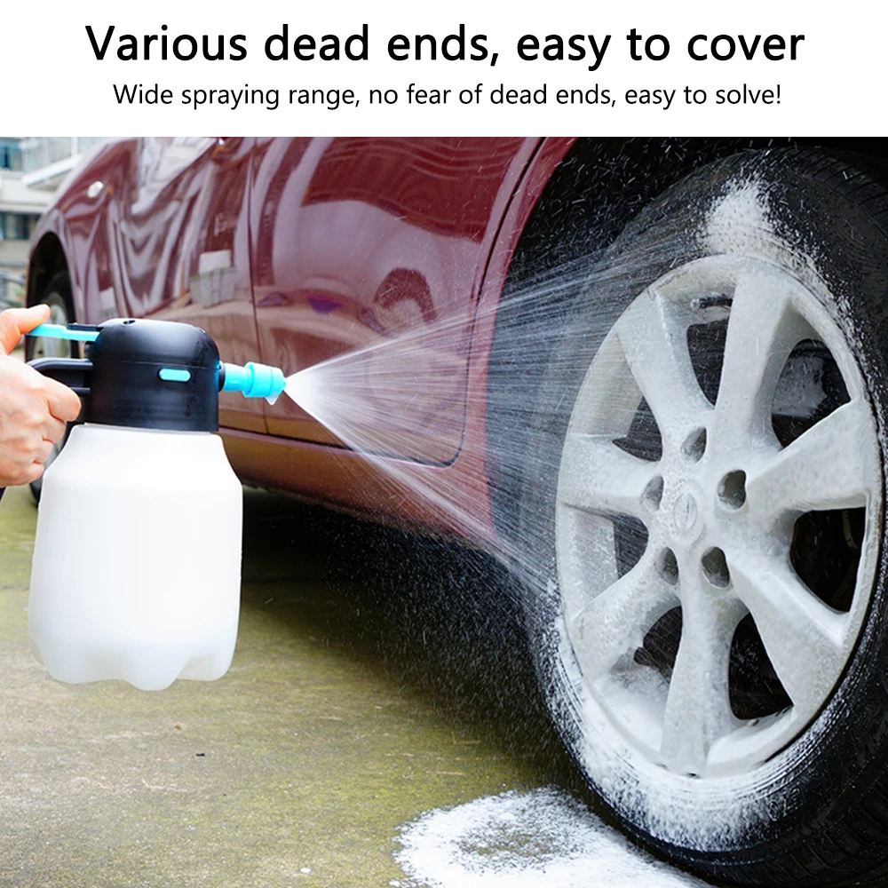 Car Washing Foam Sprinkling Pot Electric Car Cleaning Bottle Bottle Watering Cans 1.8L Foam Sprayer Manual Sprayer 5