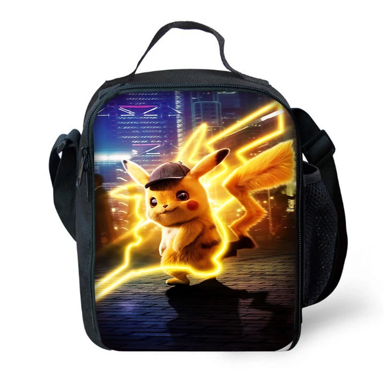 

Cartoon P-pokemons pikachus Child Insulated Large Capacity Bag for Boy and Girl Student Outdoor Picnic Thermal Cooler Lunch Box