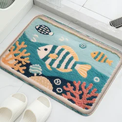 Cartoon Animal Decorative Bathroom Mat - Soft, Comfortable, and Absorbent - 80X120CM (E0524)