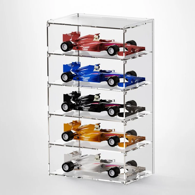 

1-5 Layer Acrylic Model Car Toy Car Display Box Storage Dust Proof Box For Mecado Model Car Model Collection Box Assembled Box