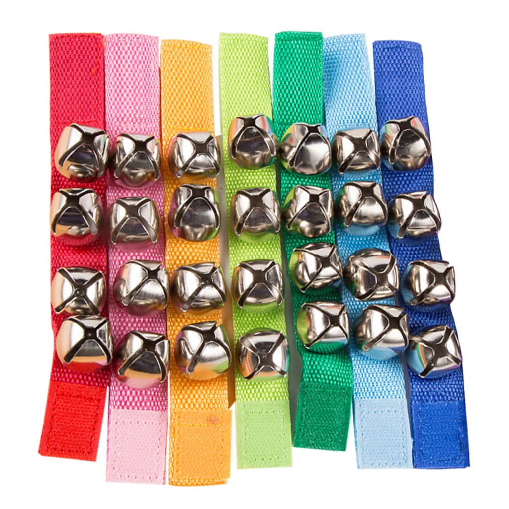 20 Pcs Wrist Bells Party Dancing Wrist Band Jingle Bells Musical Bracelet  Bells 