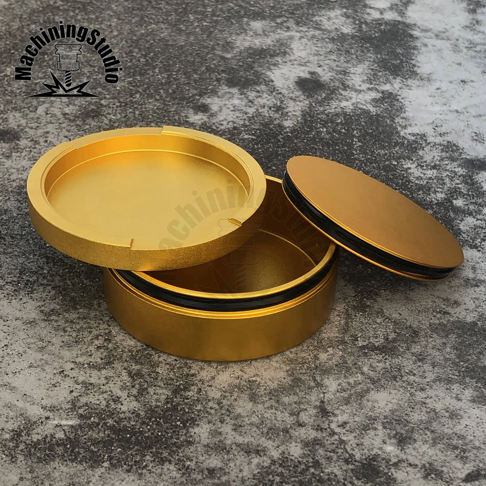 Aluminum Snus Can Snuffbox metal with Lid Customized Logo 3 Layers
