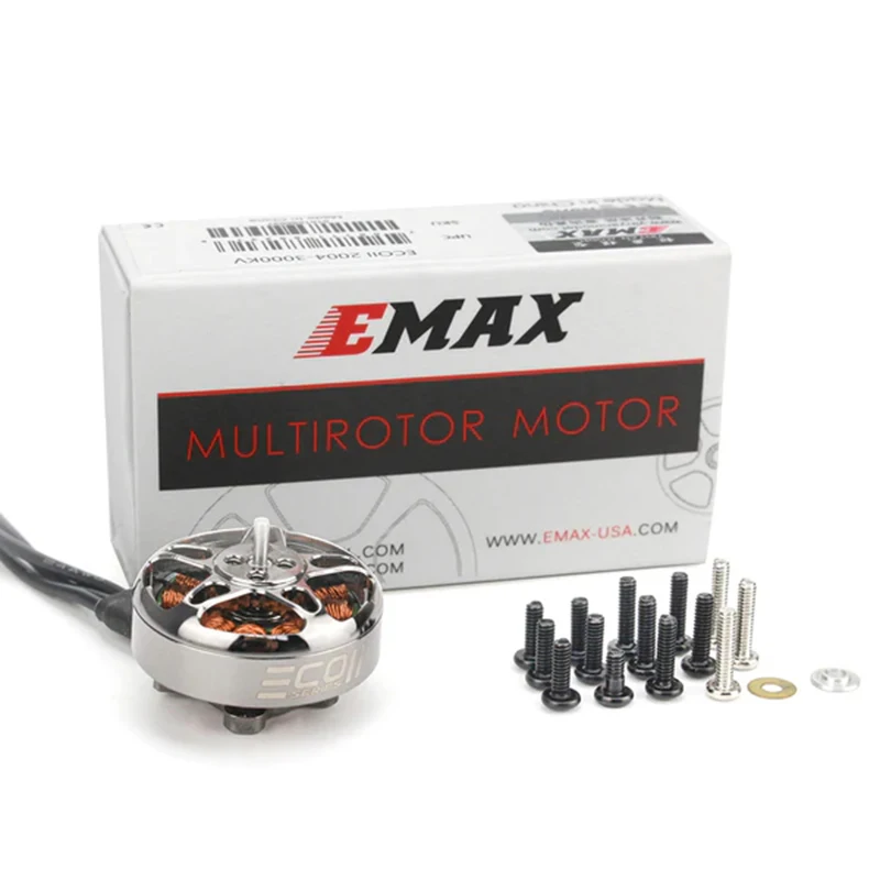 Emax ECO II серии 2004 Двигатели RC Lipo, вал 3 мм 3-6S 1600KV 2000KV 2400KV 3000KV Бесщеточный двигатель для радиоуправляемого дрона FPV Racing Drone thumbnail 2