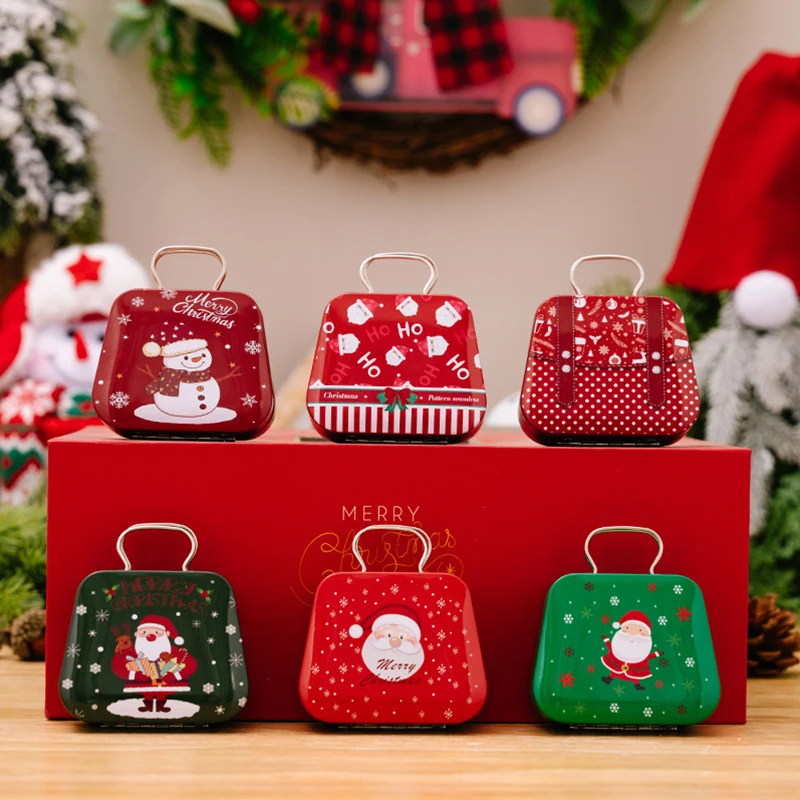 MyGiftHome Christmas Handbag Candy Tin Box