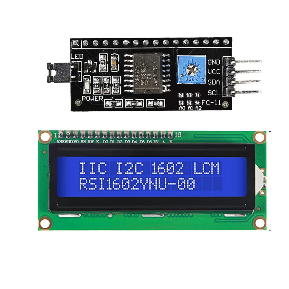 Linne LCD1602 LCD 1602 Module Blue / Green Screen 16x2 Character LCD