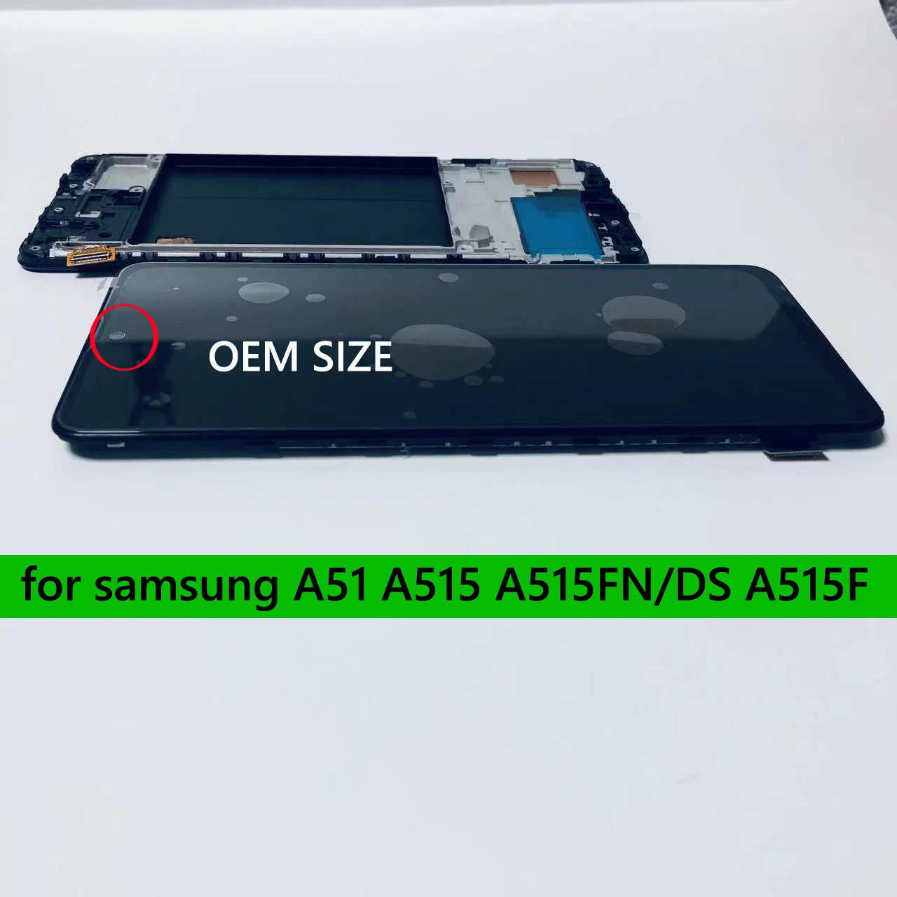 AMOLED LCD ÷ ġ ũ Ÿ   ü, Ｚ  A51 A515 A515FN A515F , ǰ