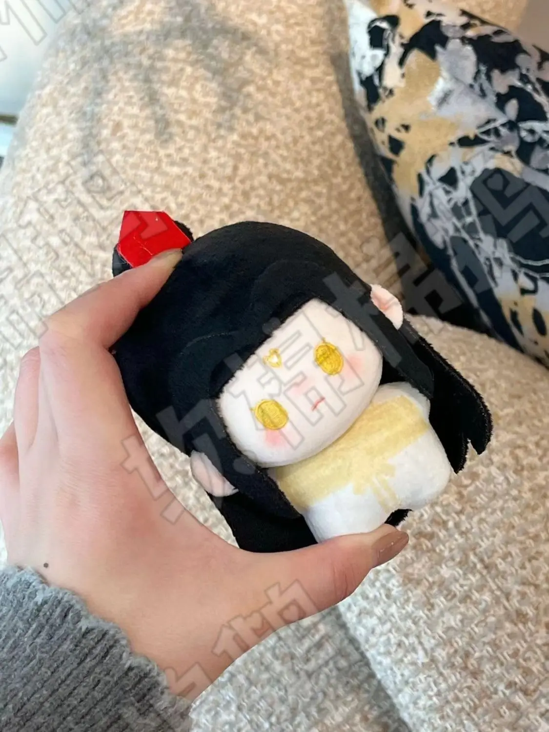 Ne Zha 2 Ao Bing Ao Guang Cosplay 10CM Anime Plush Stuffed Body Backpack Ornaments Pendant Keychain Christmas Gifts