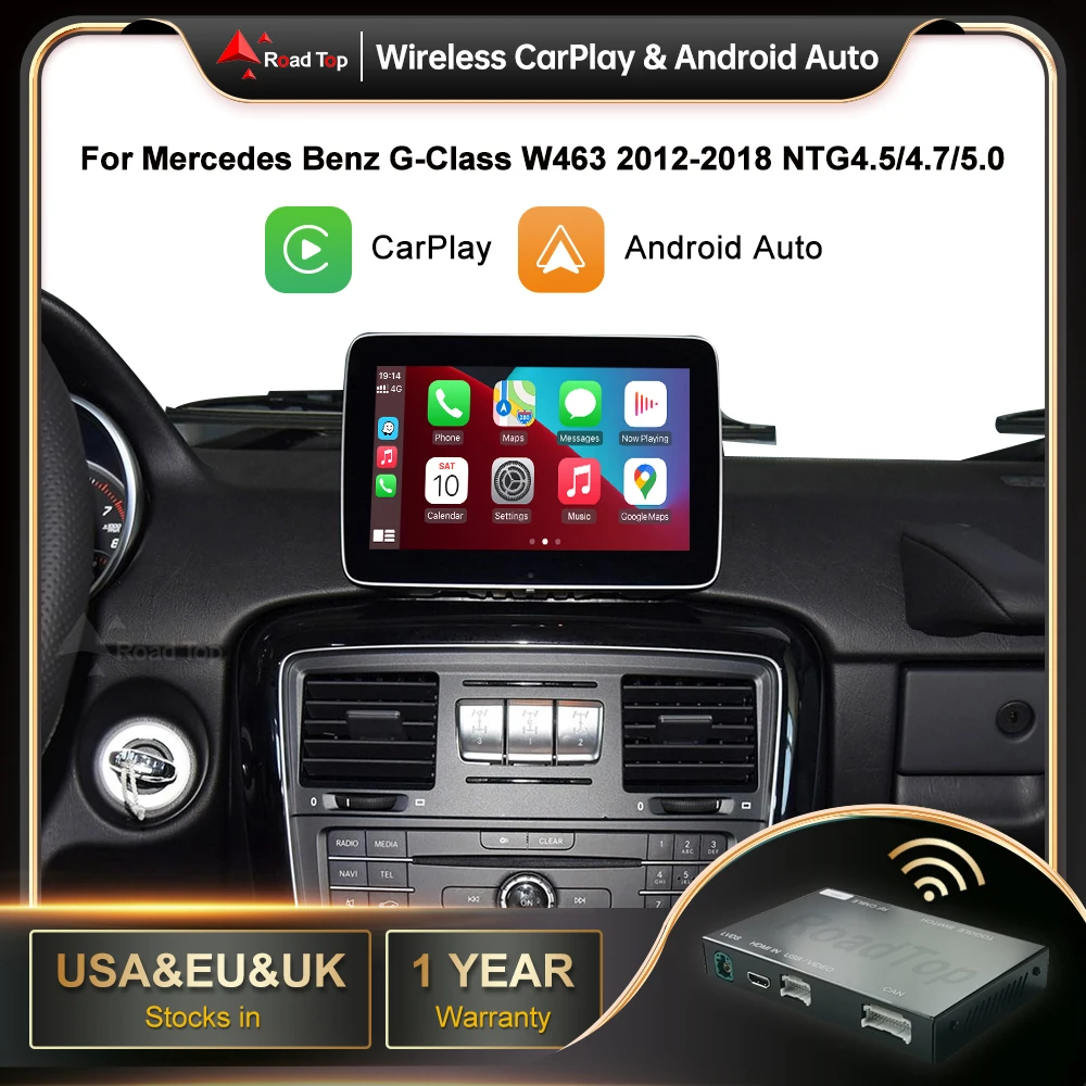 

Беспроводной Автомобильный плеер для Mercedes Benz G-Class W463 2012-2018 G63 G65 AMG G500 С Android