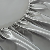 Satin Fittedsheet Set Luxury Bedsheet Set Single Double Queen King Size Flat Sheet Set Solid Color High Quality Bedding Sheet 6