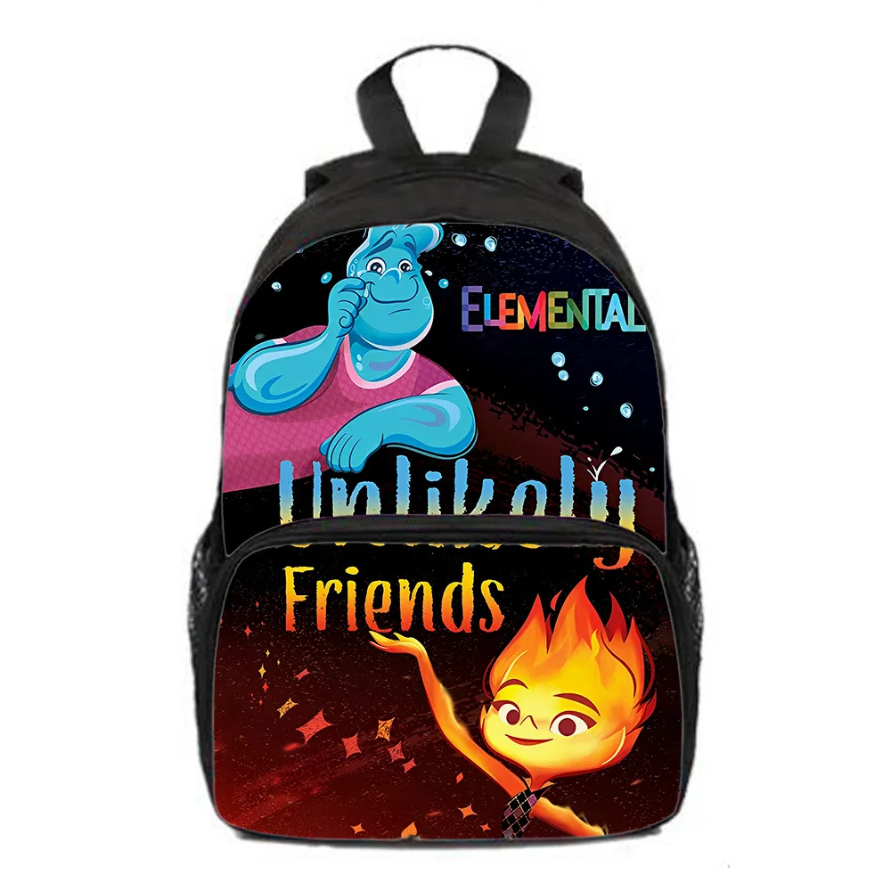 

MINISO Disney 3D New Product Elemental School Bag Backpack Primary School Student Kindergarten Backpack Outdoor Bag Fashion