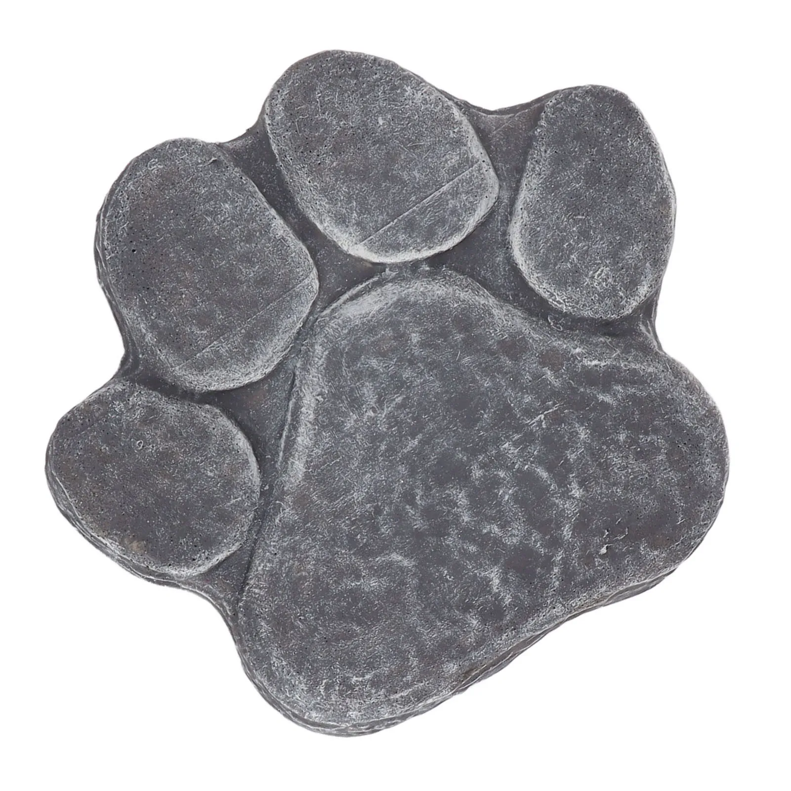 Dog Pawprint Memorial Stone DIY Lettering Dog Grave Marker Pet Monument for Outdoor Lawn Patio