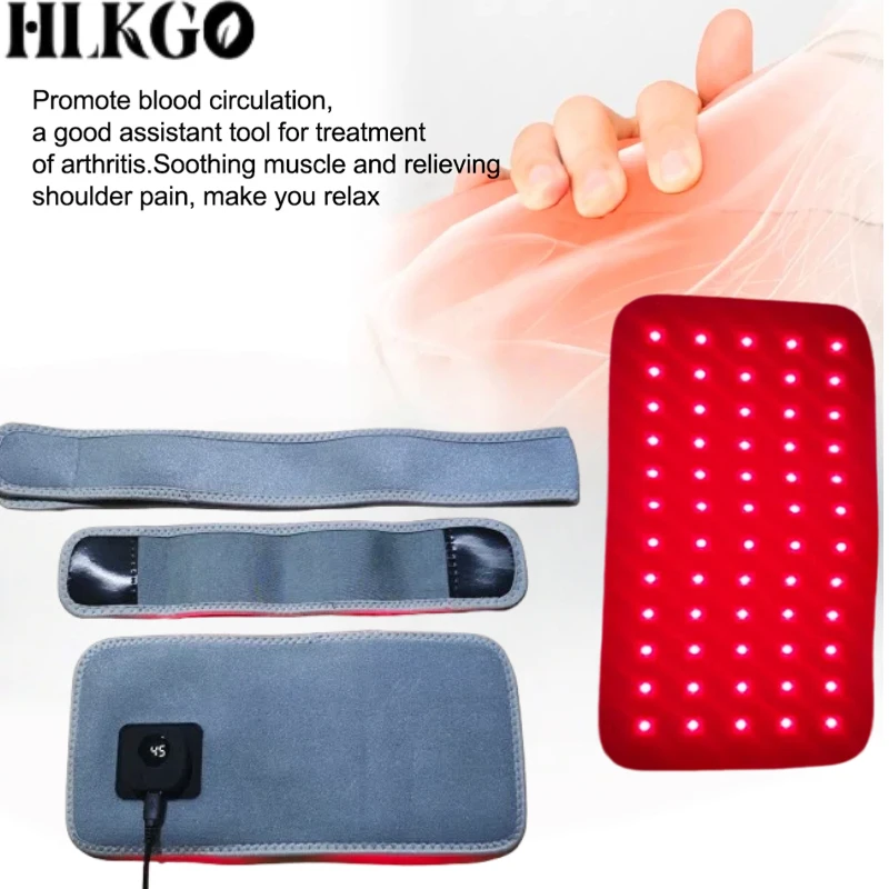 Doctor Recommended Light Therapy Belt - 60 LED 660nm+850nm for Safe Fat Burn & Chronic Pain Relief - Home Use
