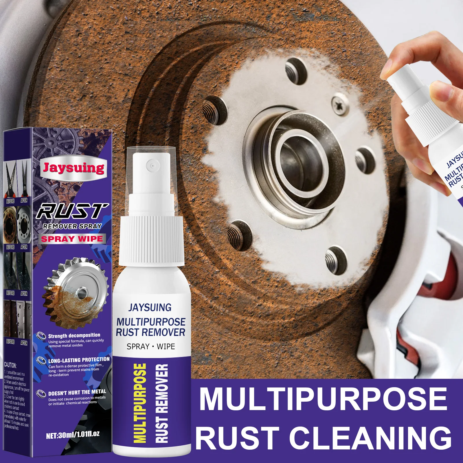50 100ml rust remover inhibitor derusting spray car maintenance