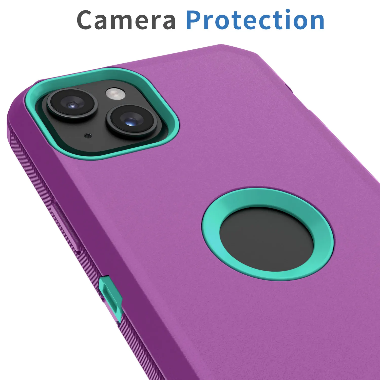 iPhone 14 Purple Shockproof Rugged Case 4