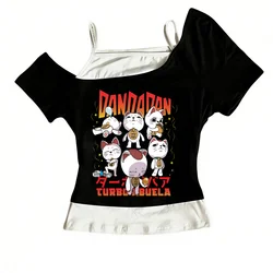 Trendy Harajuku Gothic Y2K Retro Graphic T - Shirt - S (56067)